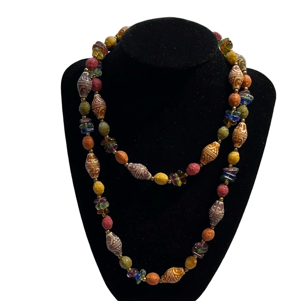 Handcrafted beaded necklace